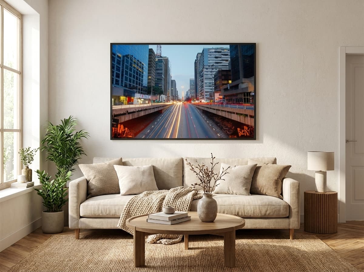 Quadro Decorativo Avenida Paulista Sao Paulo