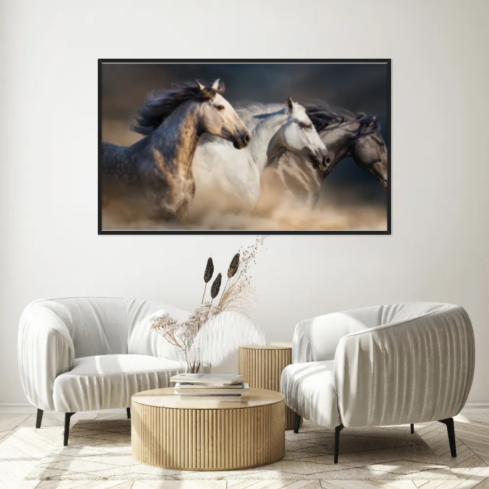 Quadro Decorativo Cavalos