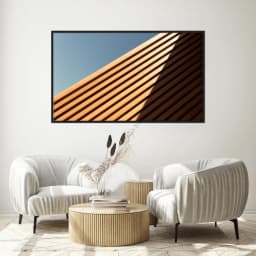 Quadro Decorativo Estrutura De Madeira