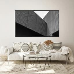 Quadro Decorativo Predio Com Revestimento Perfurado