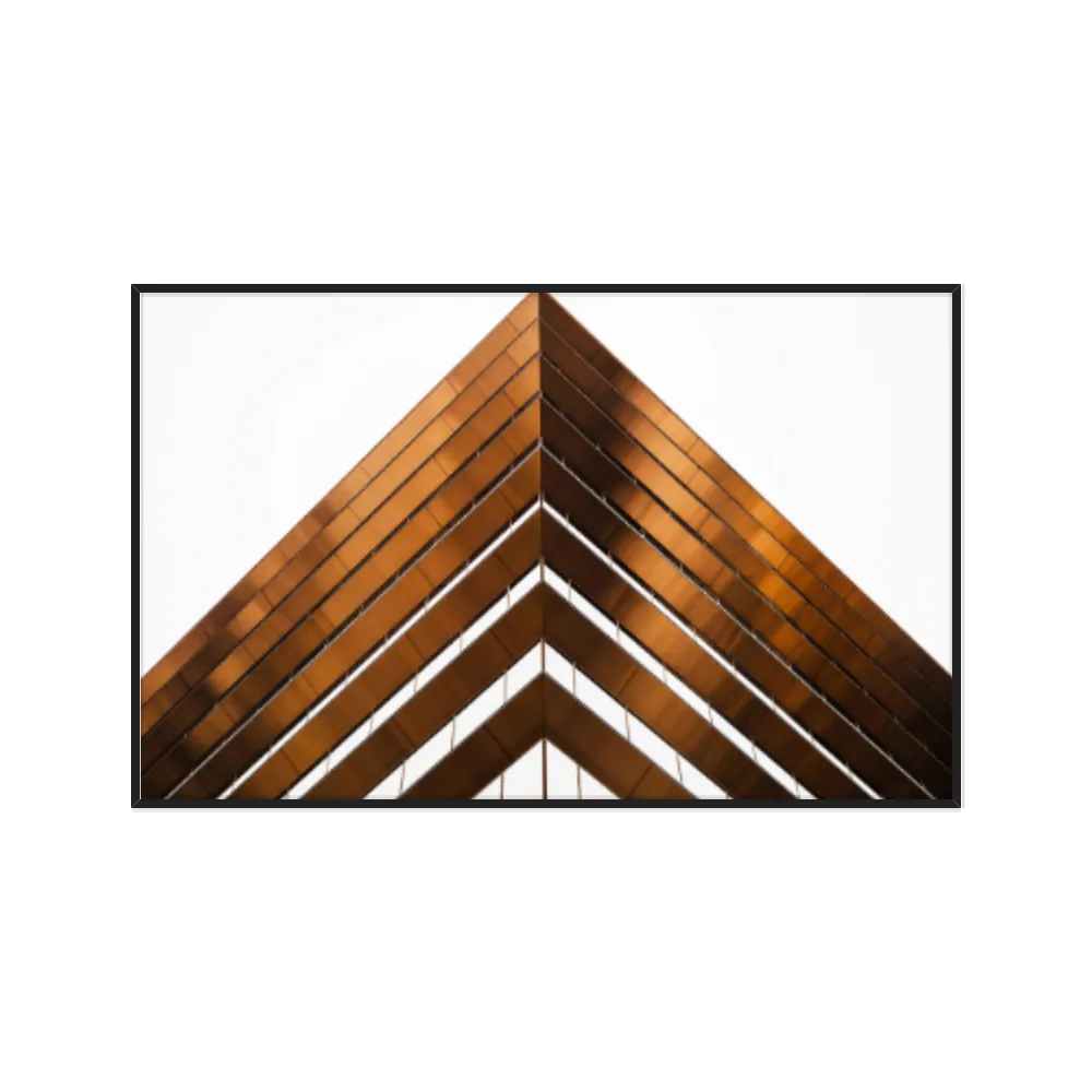 Quadro Decorativo Fachada Edificio De Bronze