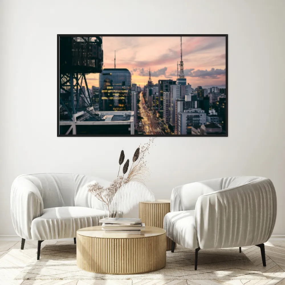 Quadro Decorativo Avenida Paulista Sao Paulo