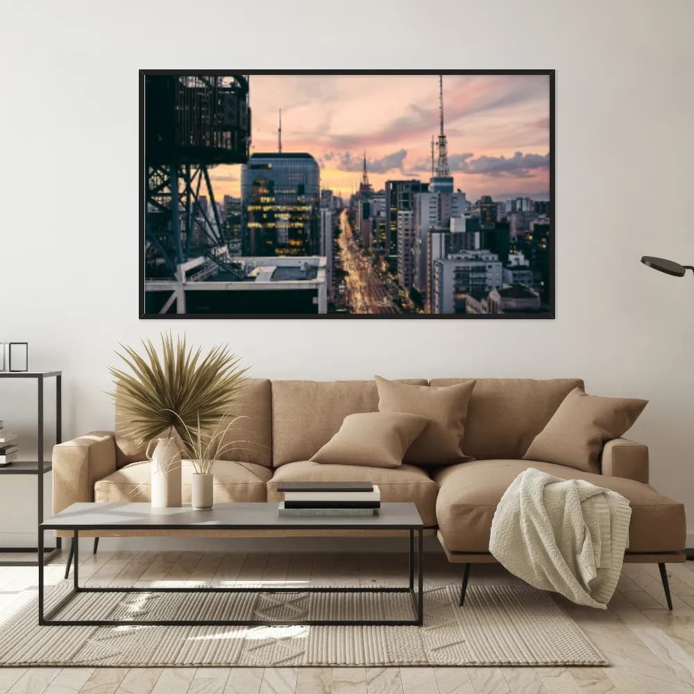 Quadro Decorativo Avenida Paulista Sao Paulo
