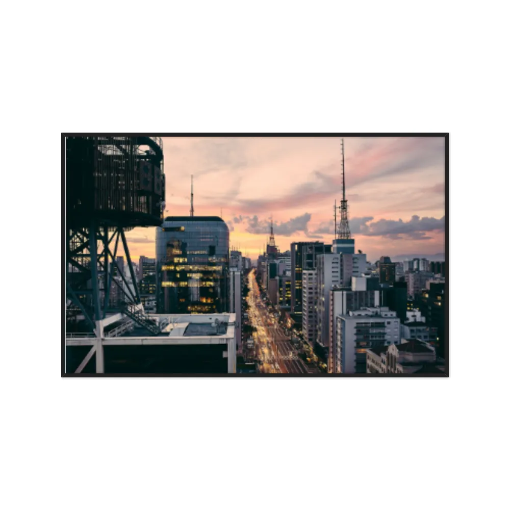 Quadro Decorativo Avenida Paulista Sao Paulo