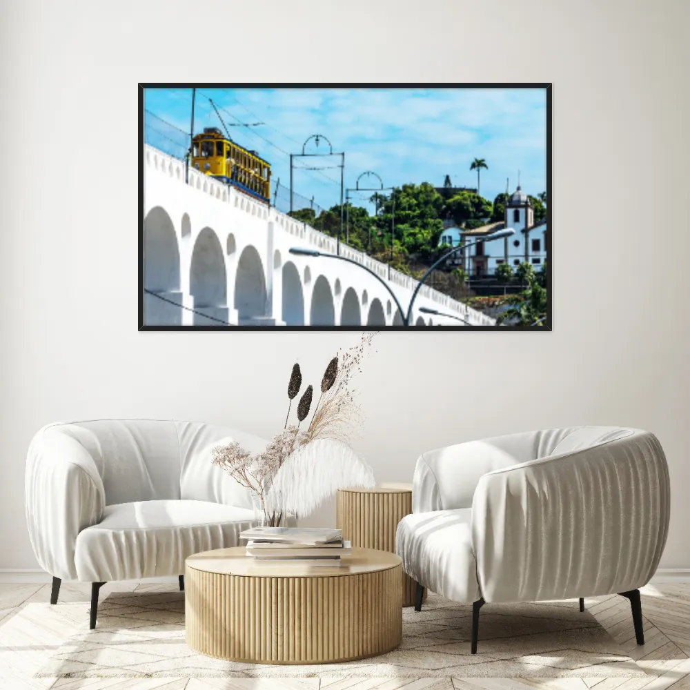 Quadro Decorativo Trem Lapario Rio De Janeiro