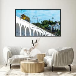 Quadro Decorativo Trem Lapario Rio De Janeiro