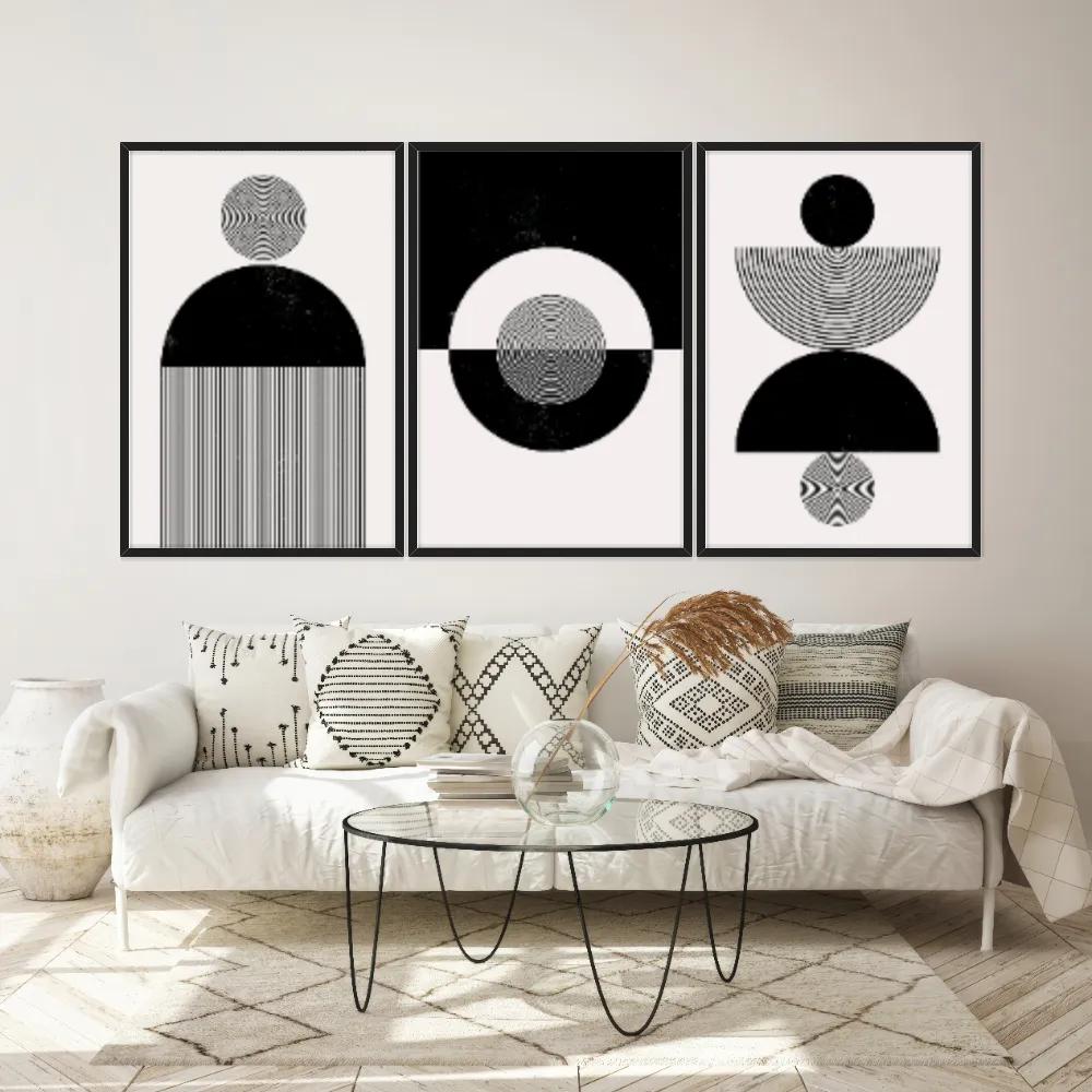 Kit Quadros Decorativos Geométrico