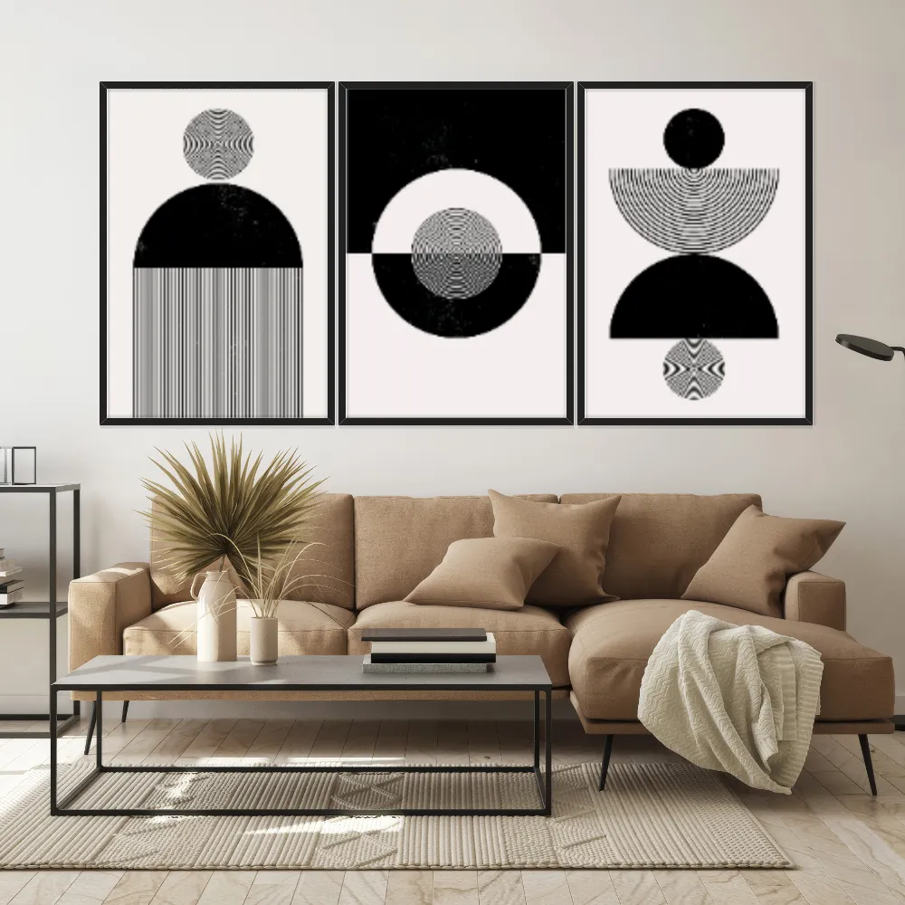 Kit Quadros Decorativos Geométrico