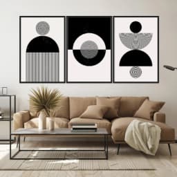 Kit Quadros Decorativos Geométrico