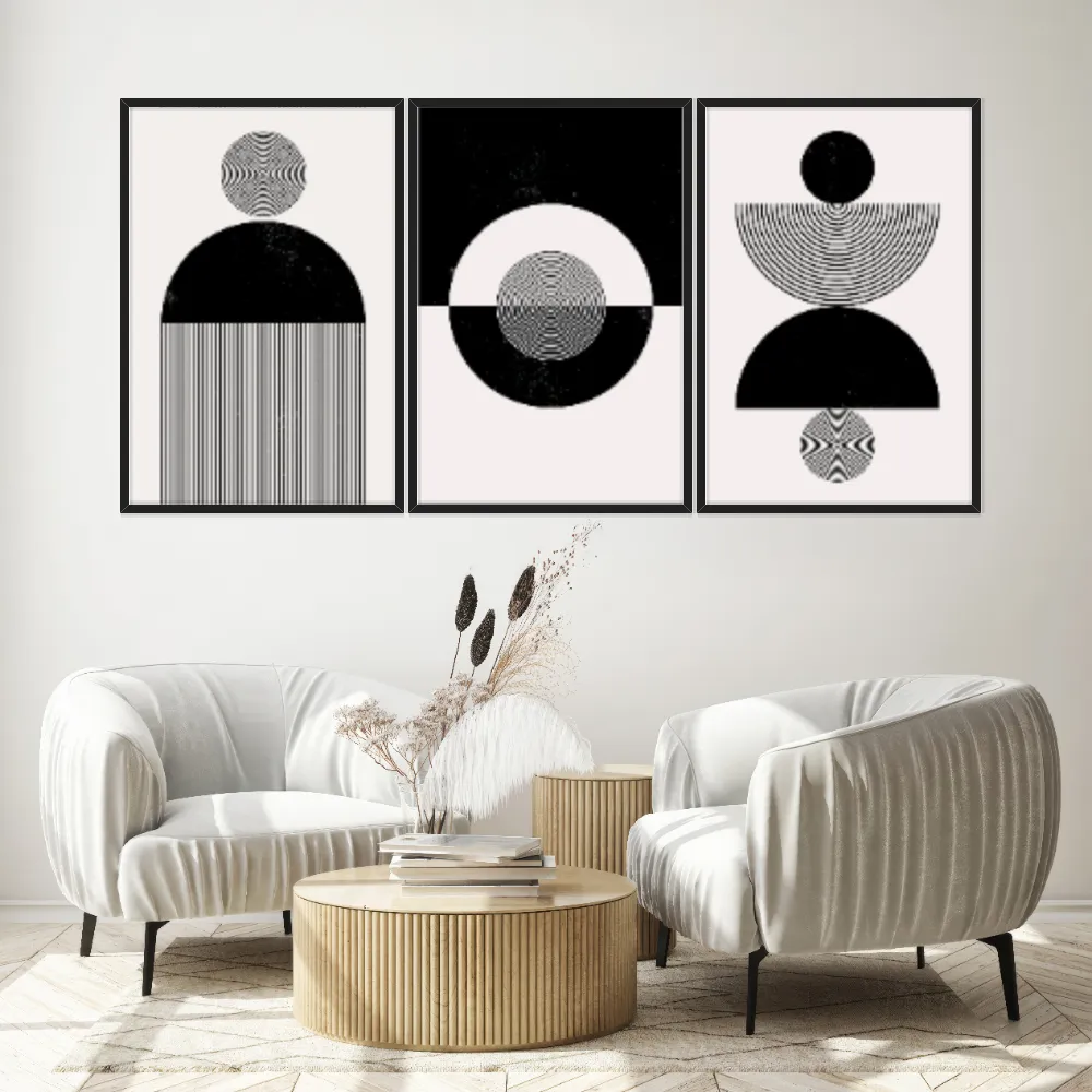 Kit Quadros Decorativos Geométrico