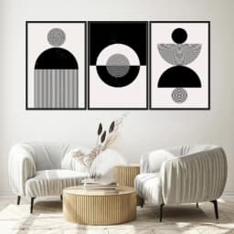 Kit Quadros Decorativos Geométrico