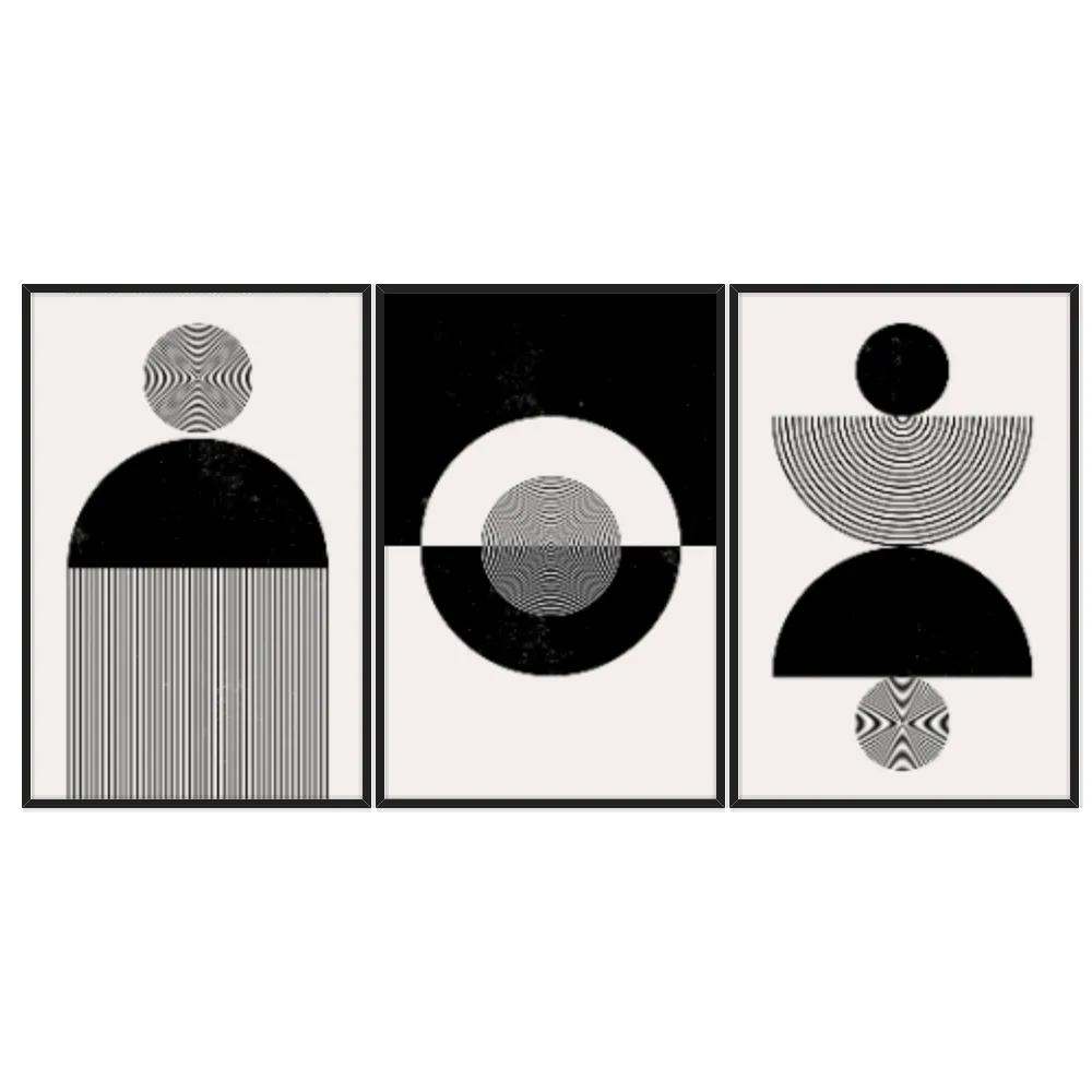 Kit Quadros Decorativos Geométrico