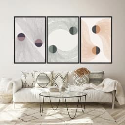 Kit Quadros Decorativos Minimalista Geo