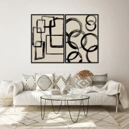Kit Quadros Decorativos Minimalista