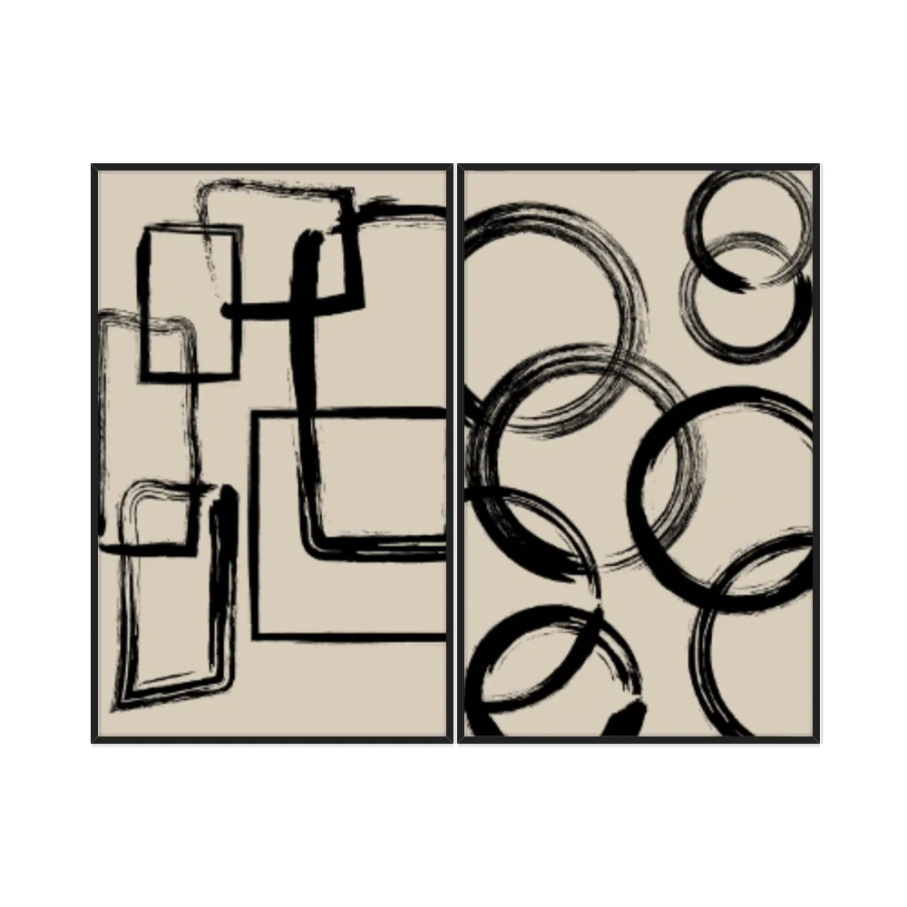 Kit Quadros Decorativos Minimalista