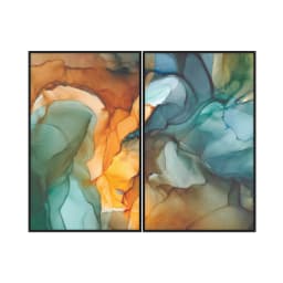 Kit Quadros Decorativos Pintura Abstrata