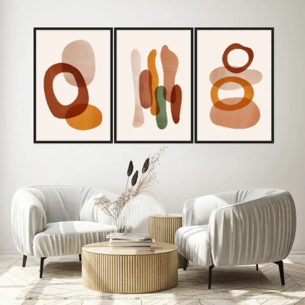 Kit Quadros Decorativos Geométrico