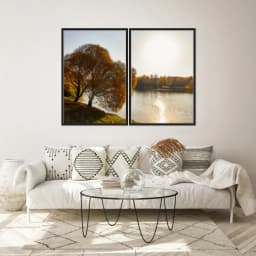 Kit Quadros Decorativos Árvore Amarela
