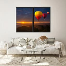 Kit Quadros Decorativos Balões