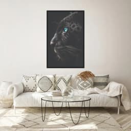 Quadro Decorativo Pantera Negra