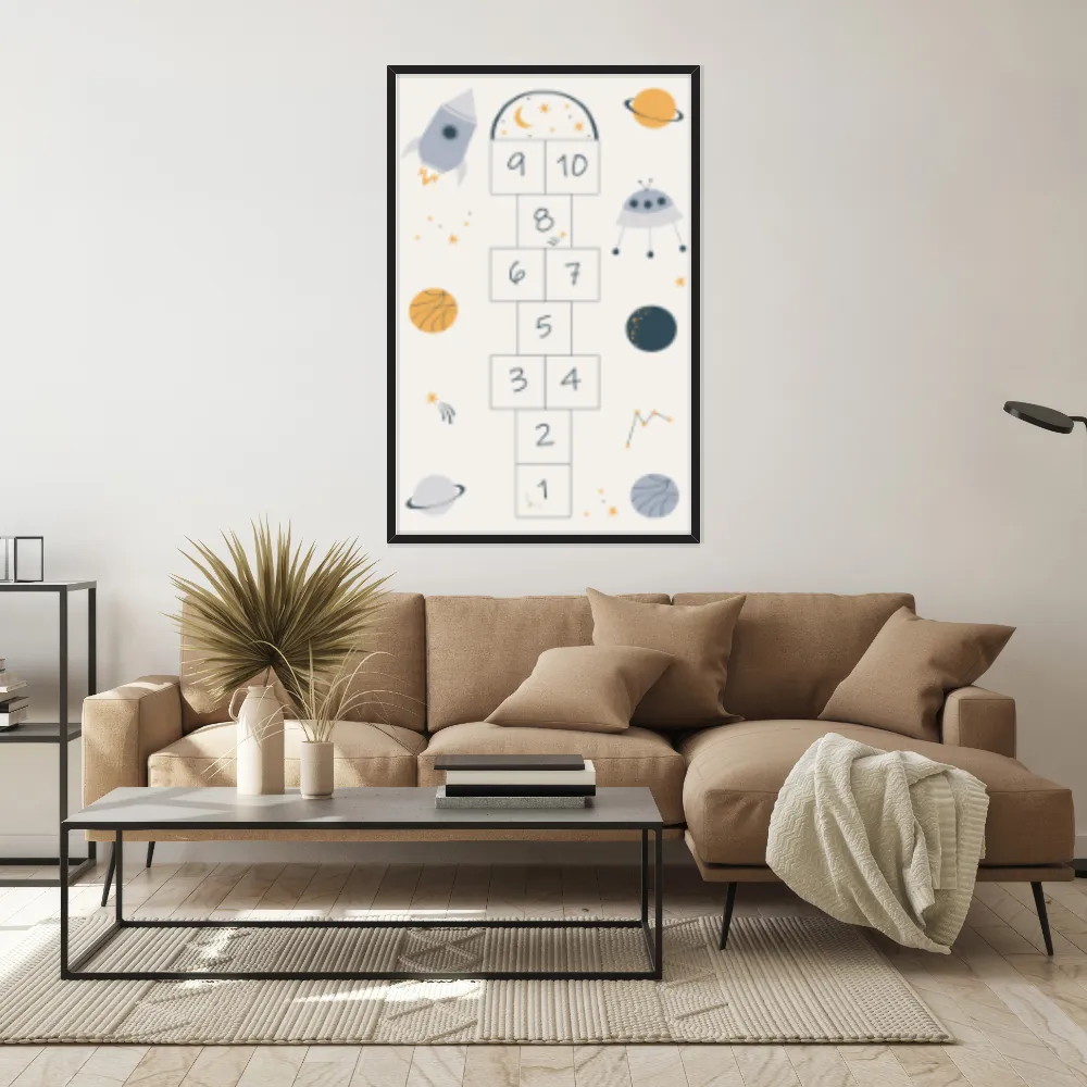 Quadro Decorativo Amarelinha