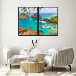 Kit Quadros Decorativos Ilha