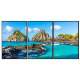 Kit Quadros Decorativos Lago E Montanha