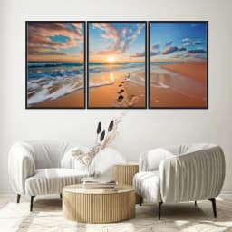 Kit Quadros Decorativos Mar
