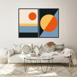 Kit Quadros Decorativos Geométrico