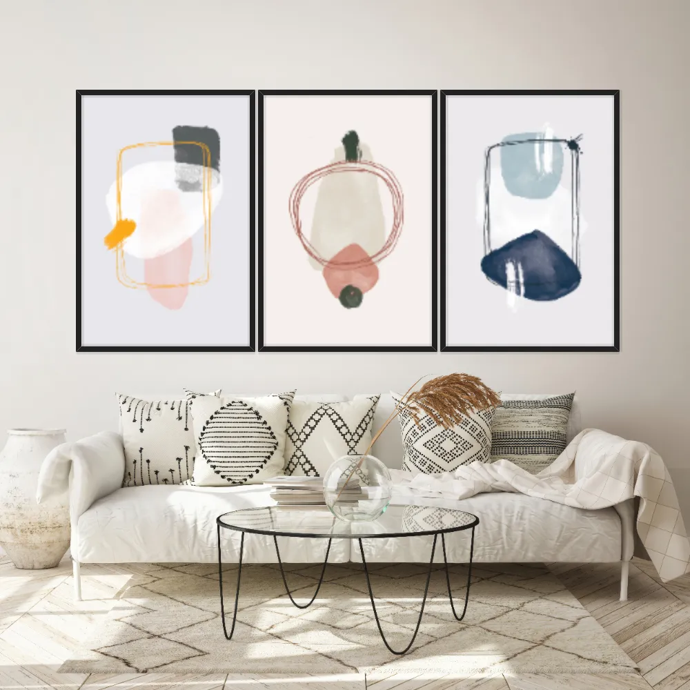 Kit Quadros Decorativos Minimalista