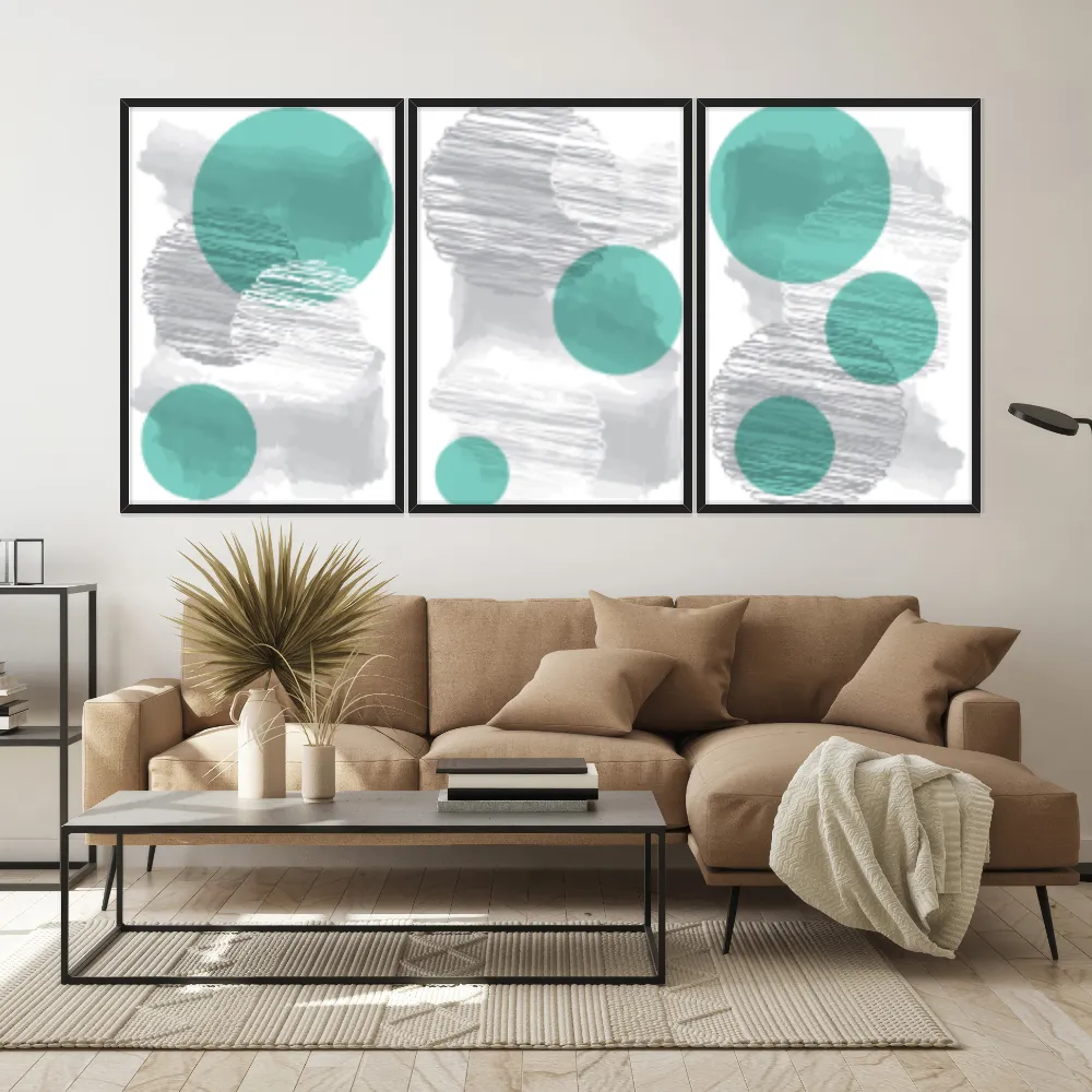 Kit Quadros Decorativos Geométrico