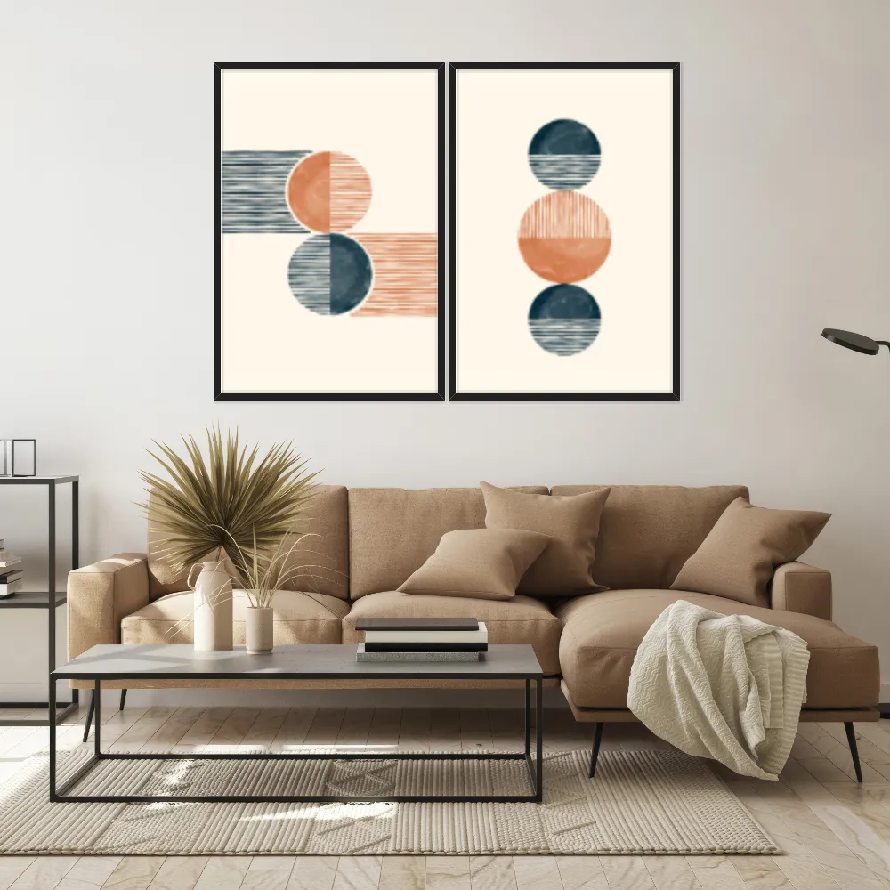 Kit Quadros Decorativos Geométrico