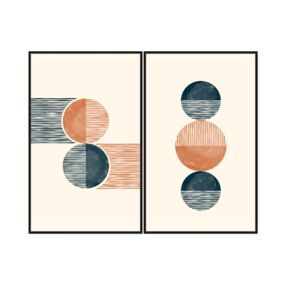 Kit Quadros Decorativos Geométrico