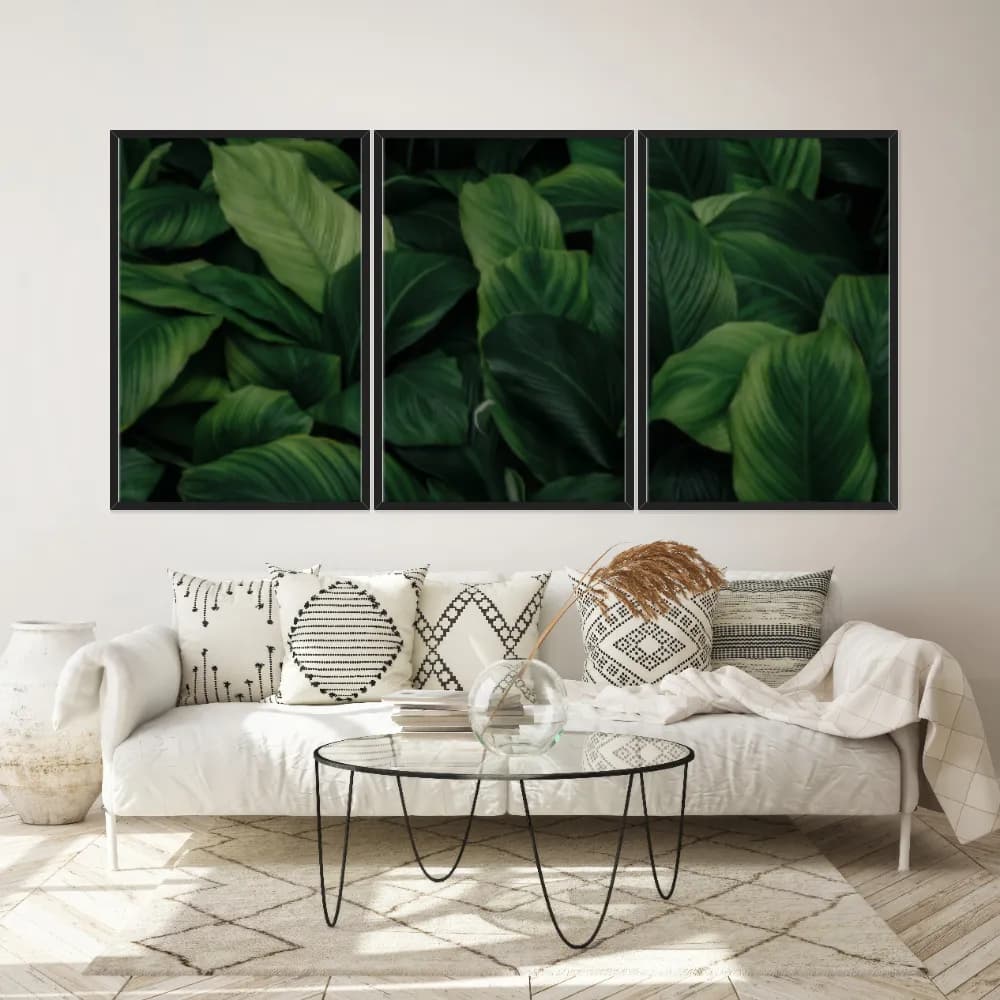 Kit Quadros Decorativos Planta Verde