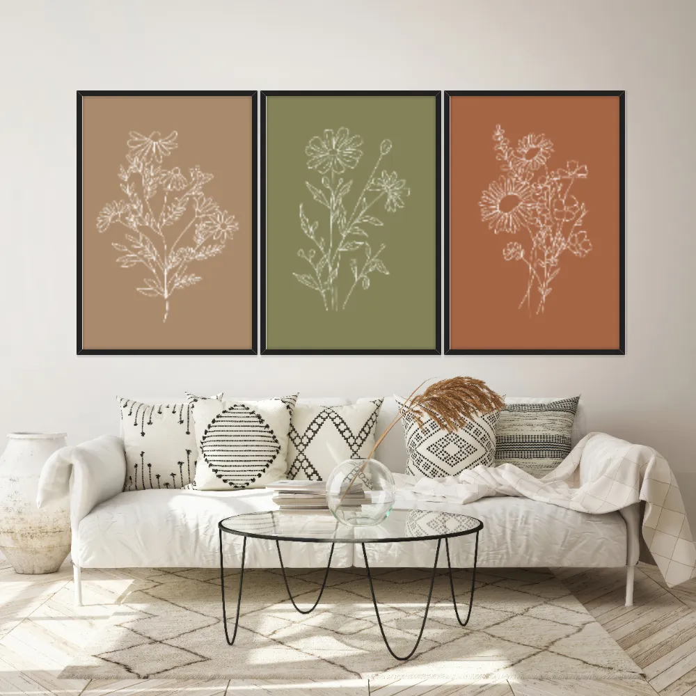 Kit Quadros Decorativos Minimalista