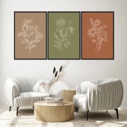 Kit Quadros Decorativos Minimalista
