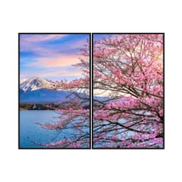 Kit Quadros Decorativos Árvore Rosa