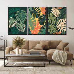 Kit Quadros Decorativos Costela De Adão