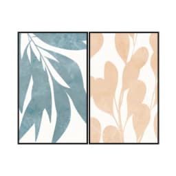 Kit Quadros Decorativos Planta Abstrata