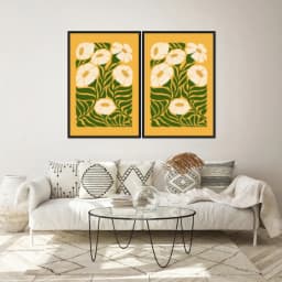 Kit Quadros Decorativos Flora Abstrata