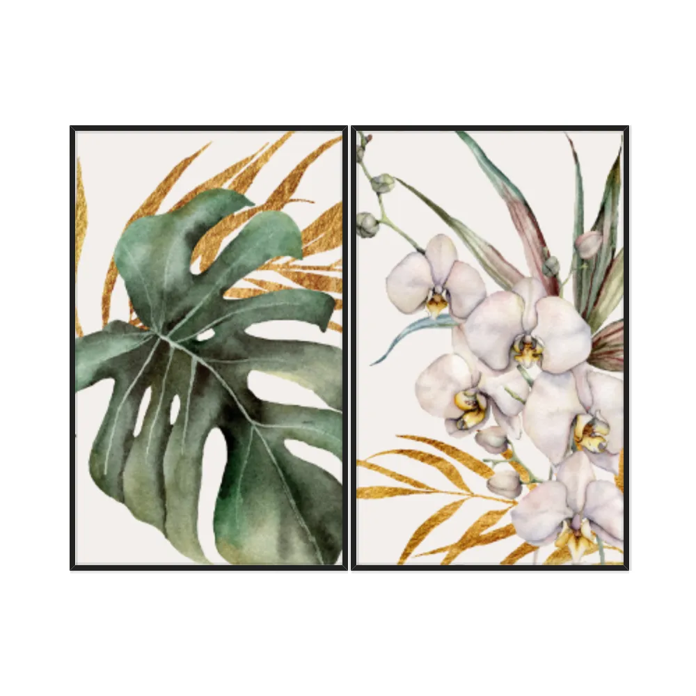 Kit Quadros Decorativos Costela De Adão