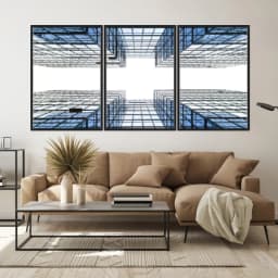 Kit Quadros Decorativos Construção Geométrica