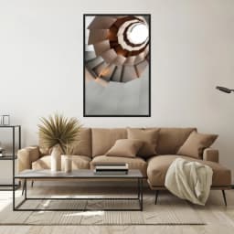 Quadro Decorativo Escultura Espiral Abstrata