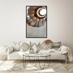 Quadro Decorativo Escultura Espiral Abstrata