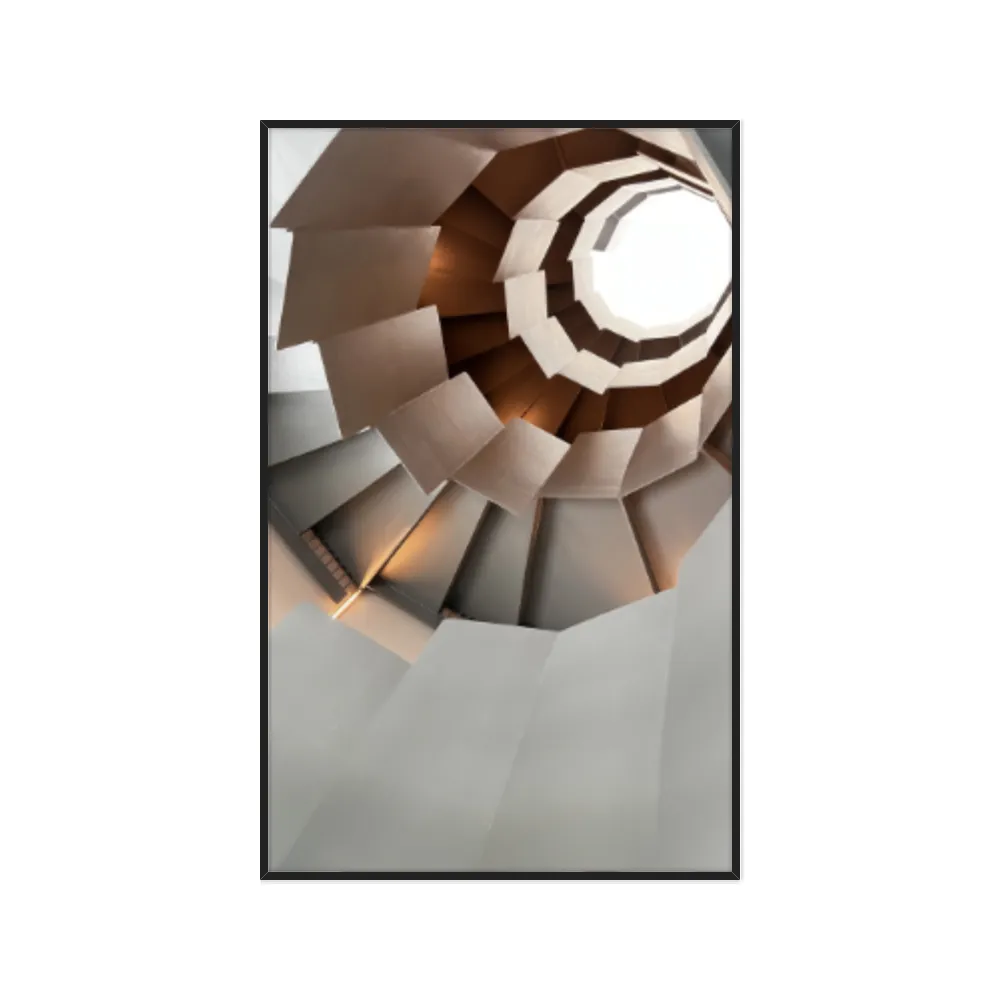 Quadro Decorativo Escultura Espiral Abstrata