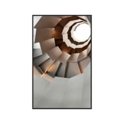 Quadro Decorativo Escultura Espiral Abstrata