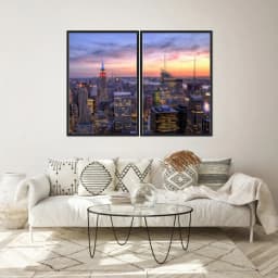 Kit Quadros Decorativos Midtown Nova York
