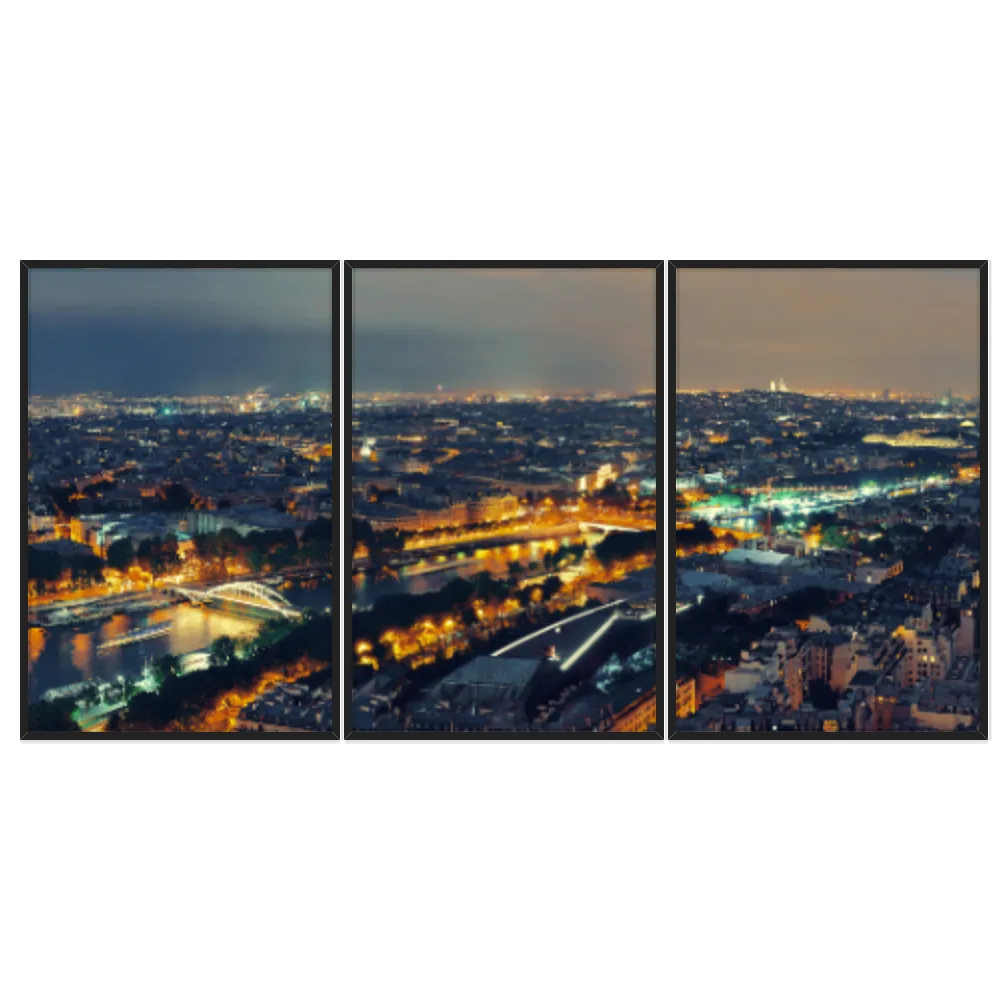 Kit Quadros Decorativos Cidade De Paris