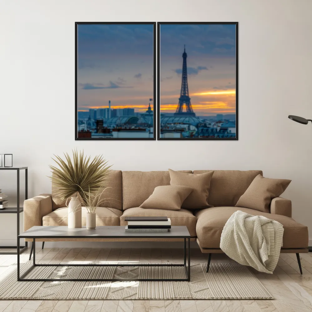 Kit Quadros Decorativos Torre Eiffel