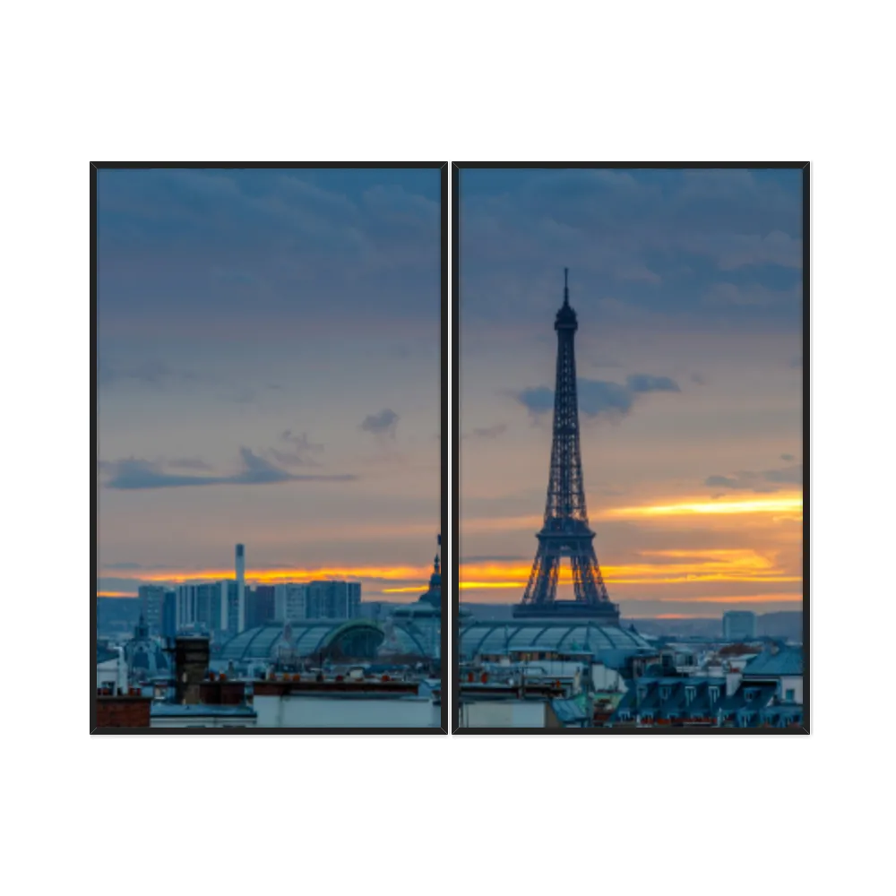 Kit Quadros Decorativos Torre Eiffel
